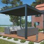 Pergola tarasowa Luxe 4 x 4 m antracytowa