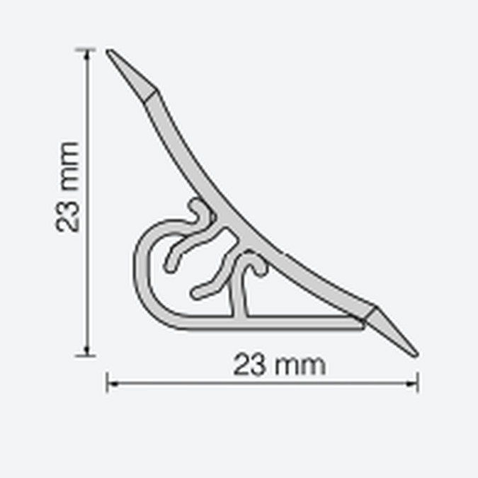 Listwa Przyblatowa PCV 3m Calvados