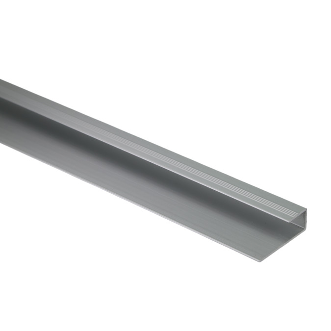 Profil zakończeniowy aluminiowy do paneli podłogowych „U” 10,5 x 930 mm anodowany srebrny matowy