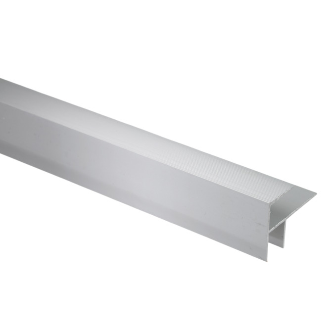 Profil schodowy aluminiowy 16x25 mm 1,2 m – anodowany srebrny matowy