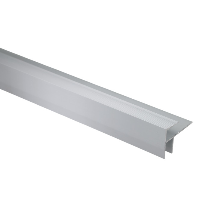 Profil schodowy aluminiowy 21x30 mm 1,2 m – anodowany srebrny matowy