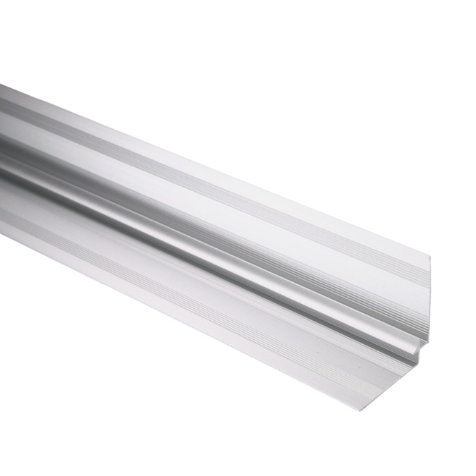 Profil schodowy aluminiowy 43x43x2700mm – anodowany srebrny matowy